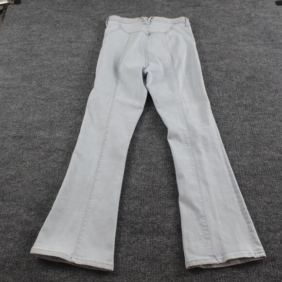 Veronica Beard Jean 26 Carson Ankle Flare High Rise Light Wash Denim Boho Casual - Picture 8 of 16